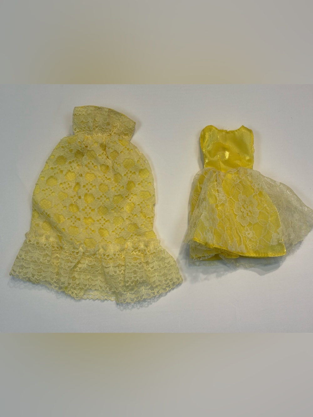 ⭐️ 3 for 20 sale. 2 doll yellow Lace Dresses